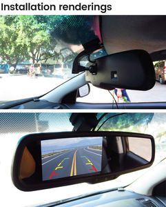 GreenYi 4.3 zoll AHD 1000cd Special Original Bracket Support 2 AHD1080P Camera Car Rear View Mirror mit Monitor - Product Image 4