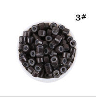 1000 Stück Aluminium Silikon gefütterte Micro Ring Haar verlängerung perlen für NanoTip Human Hair Extension Tool 4,5x2,5x3,0mm Verlängerung perlen