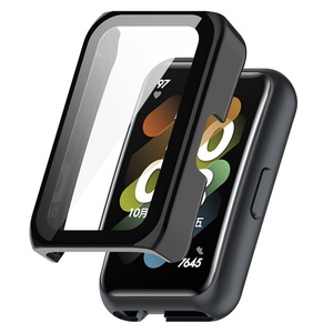 Protection d'écran complète pour Huawei Honor <span class=keywords><strong>Band6</strong></span>/7, étui de protection pour Huawei PC + verre trempé, étui de protection pour montre - Product Image 5