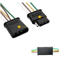 Arnés Automotriz Universal de 25 Pies con Conductor de Cobre y Aislamiento de PVC, Adaptador para Camionetas Europeas y Estadounidenses, Sin Funda