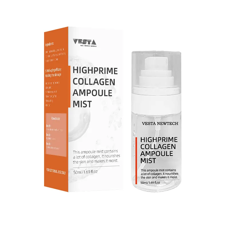 Private Brand Natural Face collagen mist for replenish collagen for anti-aging