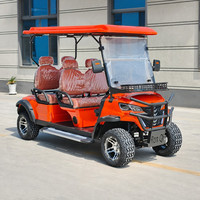 Voiturette de golf électrique 4 places de haute qualité avec batterie au lithium, autonomie de 100 km, véhicule utilitaire pour parc industriel, en stock, certifiée CE