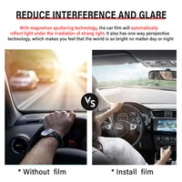 Film solaire ASDFilm à ultra-perméabilité magnétronique pour vitres de voiture, 99 % de rejet UV IR, VLT20, 2 mil, garantie 10 ans