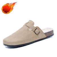 Chaussons d'intérieur pour femmes, doublés en fourrure, respirants, légers, à plateforme, antidérapants, pour l'automne et l'hiver