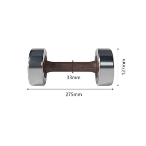 Haltère en acier inoxydable et bois avec huile <span class=keywords><strong>de</strong></span> cire <span class=keywords><strong>de</strong></span> bois écologique, acier massif et chêne rouge, 2,5 kg à 15 kg, poids progressifs pour la <span class=keywords><strong>salle</strong></span> <span class=keywords><strong>de</strong></span> <span class=keywords><strong>sport</strong></span> - Product Image 6
