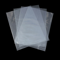 Sacs plats en PE de qualité alimentaire personnalisés avec logo d'usine OEM pour l'emballage des aliments et des fruits, design transparent jetable