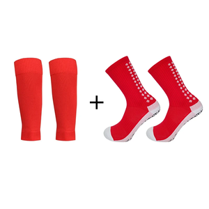 Compresión personalizada American Youth Shin Guard pierna cubierta hombres fútbol pantorrilla calcetines mangas con cubierta <span class=keywords><strong>de</strong></span> protección - Product Image 2