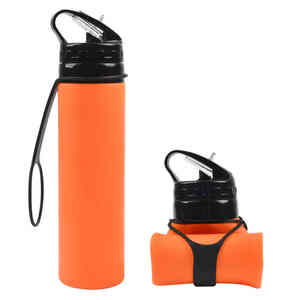 Tazas de Viaje Plegables de Silicona de Grado Alimenticio con Logotipo Personalizado al por Mayor, Diseño Deportivo, Gran Capacidad, a Prueba de Fugas, para Uso en Exteriores - Product Image 3