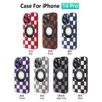 Étui en cuir PU LeYi avec protecteur de caméra sac à main pour téléphone portable étuis de téléphone de charge magnétique pour iphone 15 14 pro max plus