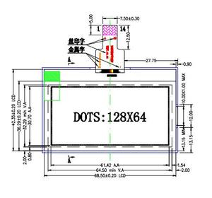<span class=keywords><strong>128x64</strong></span> FSTN/tích cực đơn sắc <span class=keywords><strong>LCD</strong></span> <span class=keywords><strong>module</strong></span> với <span class=keywords><strong>st7567</strong></span> điều khiển IC và COG nối cho bán - Product Image 2