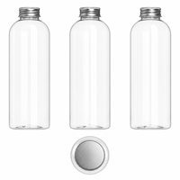 Groothandel Biologisch afbreekbare PLA 500ml 1L brede-mondfles van voedselveilige kwaliteit met aluminium dop Eco verpakking voor dranken