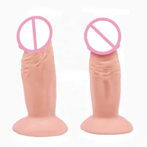 Giocattolo del sesso per Mini Dildo anale del pene femminile Dildo realistico di piccole dimensioni con ventosa