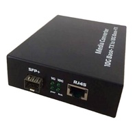 Equipo de Fibra Óptica, Conversor de Medios de Fibra Óptica 10G Monomodo Simplex 1550nm, Conversor de Medios 10G, Suministro Estratégico