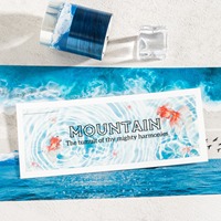 Ruban PET 2M/Rouleau Série Mer Sans Fin, Autocollants Recyclés DIY pour Carnet de Bord Paysage Marin