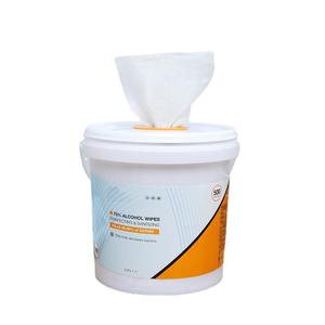 Lingettes désinfectantes personnalisées à 75 % d'alcool, 500 unités, grand format, pour usage domestique et commercial - Product Image 1