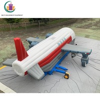 Glissière d'eau gonflable populaire pour piscine, énorme avion, parc aquatique, Commercial, cm
