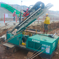 KS900 Top Hammer Anchor Drilling Rig Système de percussion à haute fréquence conçu pour les machines de construction en géologie des galets complexes