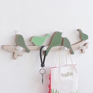 Américain Créatif En Bois D'<span class=keywords><strong>oiseau</strong></span> Patère-Type Placard Patère Mural Porte Porche Mur Sac Crochet - Product Image 2