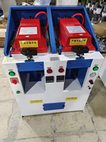 Machine de pressage à chaud pour talons de chaussures à double station, haute efficacité, automatique, pneumatique, double tête, fixation de semelles, 2500-3000