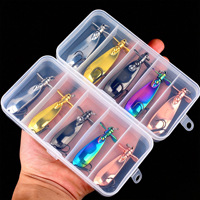 Leurre Spinnerbait transfrontalier 5cm 6cm, lot de cinq, emballage plaqué, appât vivant avec hameçons, fabricant grossiste