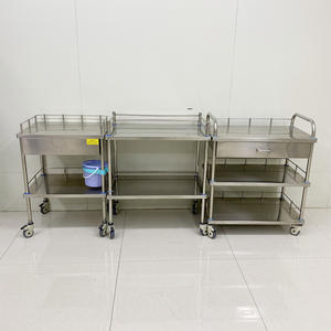 Goede kwaliteit Shengdong medisch ziekenhuis meubilair roestvrijstalen <span class=keywords><strong>trolley</strong></span> 2/3 lagen chirurgische instrumentenkar 1 jaar garantie - Product Image 5