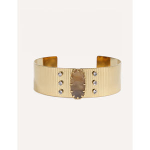 Bracelet manchette ajustable YFB B246 tendance été en résine, cristal et acier inoxydable pour femme – Vente en gros - Product Image 6