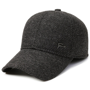 Casquette de baseball en tissu épais, couleur unie, réglable, casquette d'hiver à visière, douce et confortable, chapeau décontracté coupe-vent pour l'extérieur - Product Image 6