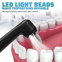 Polisseur de dents électrique et appareil de blanchiment dentaire avec 5 têtes de brosse et lumière LED