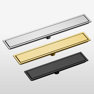 Roestvrijstalen Verborgen Rechthoek Badkamer Douche Vloer Afvoer Tegel Invoegen Lange Kanaal Lineaire Buiten Afvoer - Product Image 2