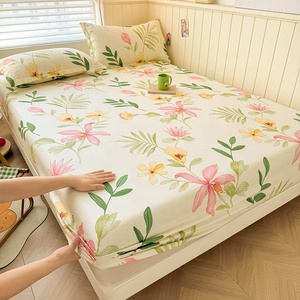 Lenzuolo singolo stampato in cotone per neonati, adatto per viaggi internazionali, con morbido coprimaterasso singolo e matrimoniale - Product Image 1