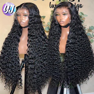 越南原装深卷发假发 印度13x6无胶全高清蕾丝前额假发 天然巴西前额处女发假发 - Product Image 2