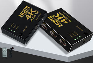 Conmutador HDMI 3x1 Puerto 4k 30hz, Caja Negra de PVC, Cable de Alimentación Chapado en Oro, Caja de <span class=keywords><strong>TV</strong></span> Negra, Monitor <span class=keywords><strong>AOC</strong></span>, Monitor en Stock, Computadora - Product Image 2