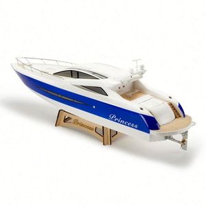 Yate de Lujo Tfl 1305, <span class=keywords><strong>Lancha</strong></span> Grande de Fibra de Vidrio Tipo Princesa de 1310 mm, Barco <span class=keywords><strong>RC</strong></span> a <span class=keywords><strong>Gasolina</strong></span> con Motor de 30cc, Barco ARTR con Doble Motor - Product Image 3