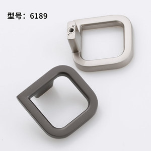 Lcedis <b>Wardrobe</b> Handle Zinc Alloy Rectangle Single Hole Minimalist Design For Cabinet Drawer <b>Hardware</b> Accessory - Product Image 3