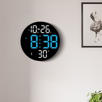 Huayang GH0736 Große LED-Wanduhr Multifunktionale Digitaluhr mit Modernem Design für Wohnzimmer und Heimdekoration