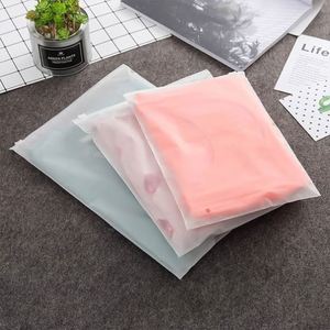 Wholesale Slider <b>Zip</b> Lock Plastic <b>Bag</b> Frosted PVC Zipper Packing <b>Bag</b> for Clothing - Product Image 2