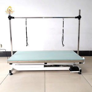 Table de toilettage électrique pour animaux de compagnie <span class=keywords><strong>EUR</strong></span> PET, table de toilettage électrique à levage croisé avec lumière LED pour animaux de compagnie, table de toilettage pour grands chiens - Product Image 2