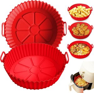 2025 New Trending Reusable Non-Stick Air Fryer <b>Silicone</b> Liners Air Fryer Basket - Product Image 2