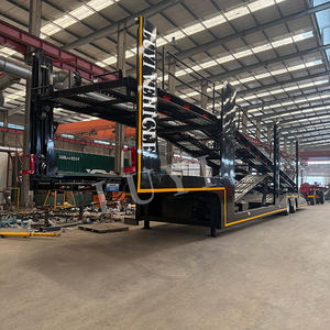 Semi-remorque de transporteur de véhicules en acier à double étage - Product Image 6