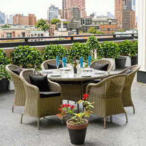 Ensemble <span class=keywords><strong>de</strong></span> meubles <span class=keywords><strong>de</strong></span> patio <span class=keywords><strong>en</strong></span> résine tressée d'extérieur, 7 pièces, <span class=keywords><strong>table</strong></span> et chaises <span class=keywords><strong>de</strong></span> salle à manger d'extérieur - Product Image 5