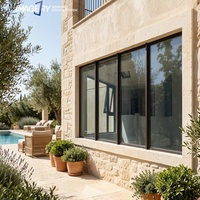 Ventana Fija de Vidrio Aislante Acústico de Aluminio en Oferta para Construcción de Casas y Villas Residenciales