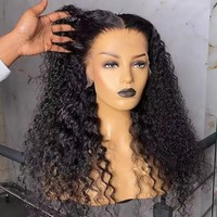 Perruques Lace Front en Cheveux Humains Bouclés Kinky Pas Chères, Perruques Full Lace HD en Cheveux Humains pour Femmes Noires, Perruques Frontales HD en Cheveux Indiens Bruts