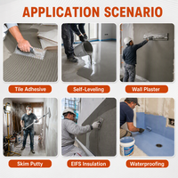 Poudre de latex redispersable librement fluidisable blanche VAE RDP pour adhésif à carrelage, mastic, mortier, ciment, gypse et auto-nivelant