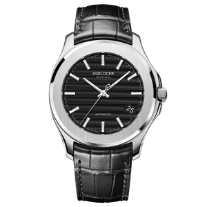 Montre <span class=keywords><strong>AGELOCER</strong></span> Original Baikal pour homme, grand calendrier, montre mécanique automatique formelle pour affaires, cadeau d'anniversaire pour homme - Product Image 2
