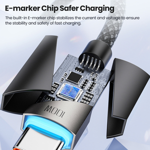 Câble de charge PD Toocki efficace 100W, fonction de recharge automatique, transfert de données 480 Mbps, <span class=keywords><strong>cordon</strong></span> tressé <span class=keywords><strong>pour</strong></span> smartphones - Product Image 6