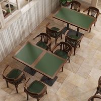 Nouvel ensemble table et chaises multifonctionnel en bois massif pour cafés, restaurants et pâtisseries - Mobilier commercial