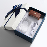 Mini trophée en cristal avec logo personnalisé, incrustation 3D, lumière LED illuminée, veilleuse pour réunion annuelle d'entreprise, cadeaux de bienvenue pour entreprises