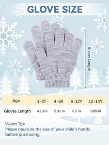 Hot bán 12 cặp trẻ em mùa đông găng tay số lượng lớn bán buôn tùy chỉnh bé ấm dệt kim găng tay - Product Image 4