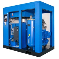 Compresseur d'air rotatif à vis lubrifié stationnaire de 30 à 200 CV avec PLC et moteur - 106 800 CFM 116 PSI 380V triphasé