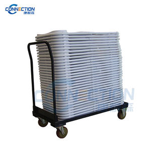 तह कुर्सियां ले जाने के लिए भारी शुल्क स्टील फ्रेम ओएम चेयर गाड़ी ट्रॉली - Product Image 3